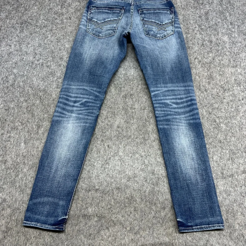 BKE Alec Jeans Mens 28R Blue Medium Wash Skinny Slim Stretch Denim Pants 28x32